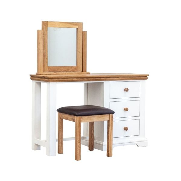  Bộ bàn trang điểm gỗ | SPENCER | Trắng - Tự nhiên 