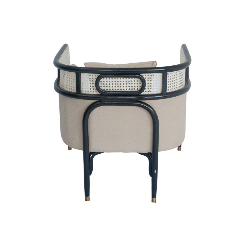 Sofa đơn gỗ nệm | TARGA | Đen