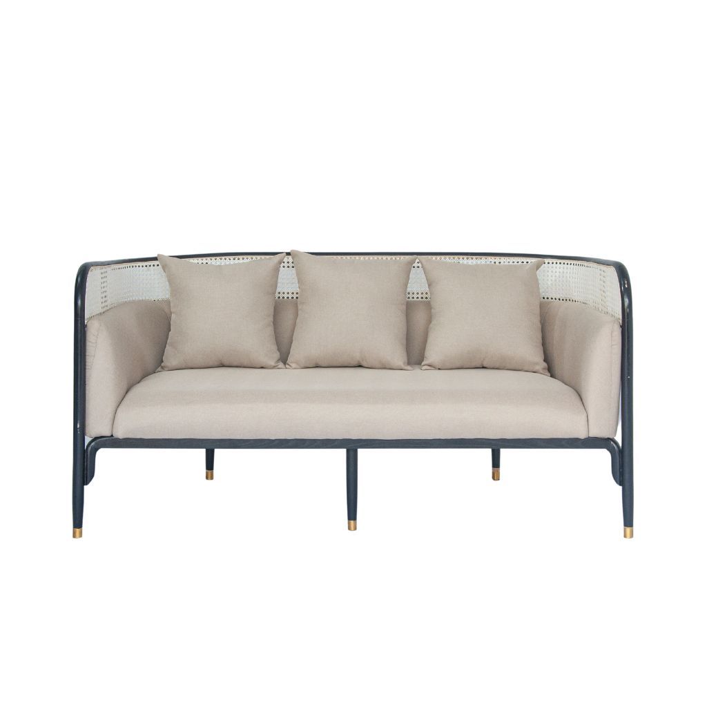 Sofa băng gỗ nệm | TARGA | Đen