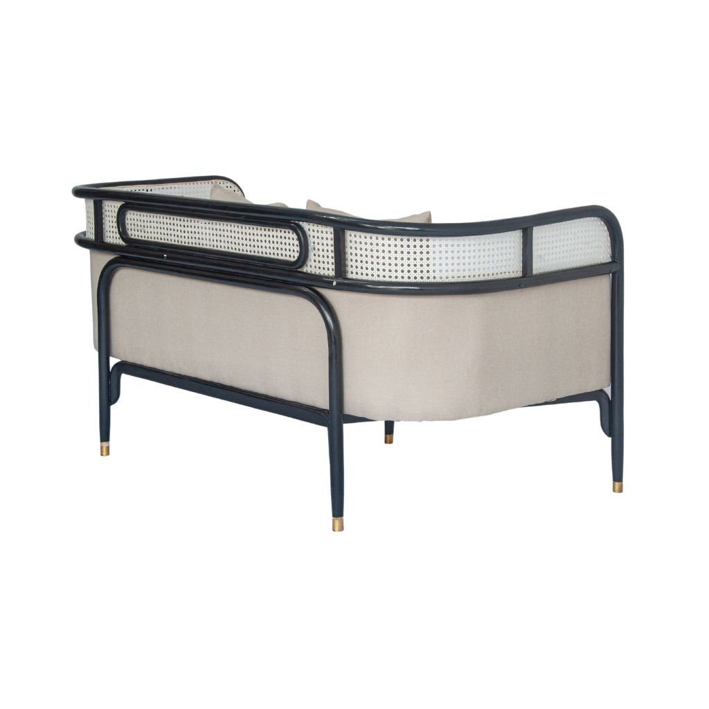 Sofa băng gỗ nệm | TARGA | Đen