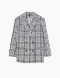  Linen Check Blazer 