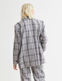  Linen Check Blazer 