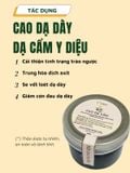  Cao Dạ Cẩm, giúp giảm trào ngược dạ dày, trung hòa axit dạ dày, giảm đau, giảm ợ chua và giúp vết loét se lại 