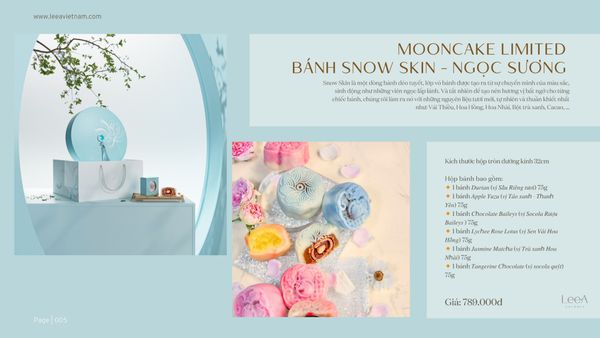  2024 - SET QUÀ MOON CAKE LIMITED - SNOW SKIN - NGỌC SƯƠNG 