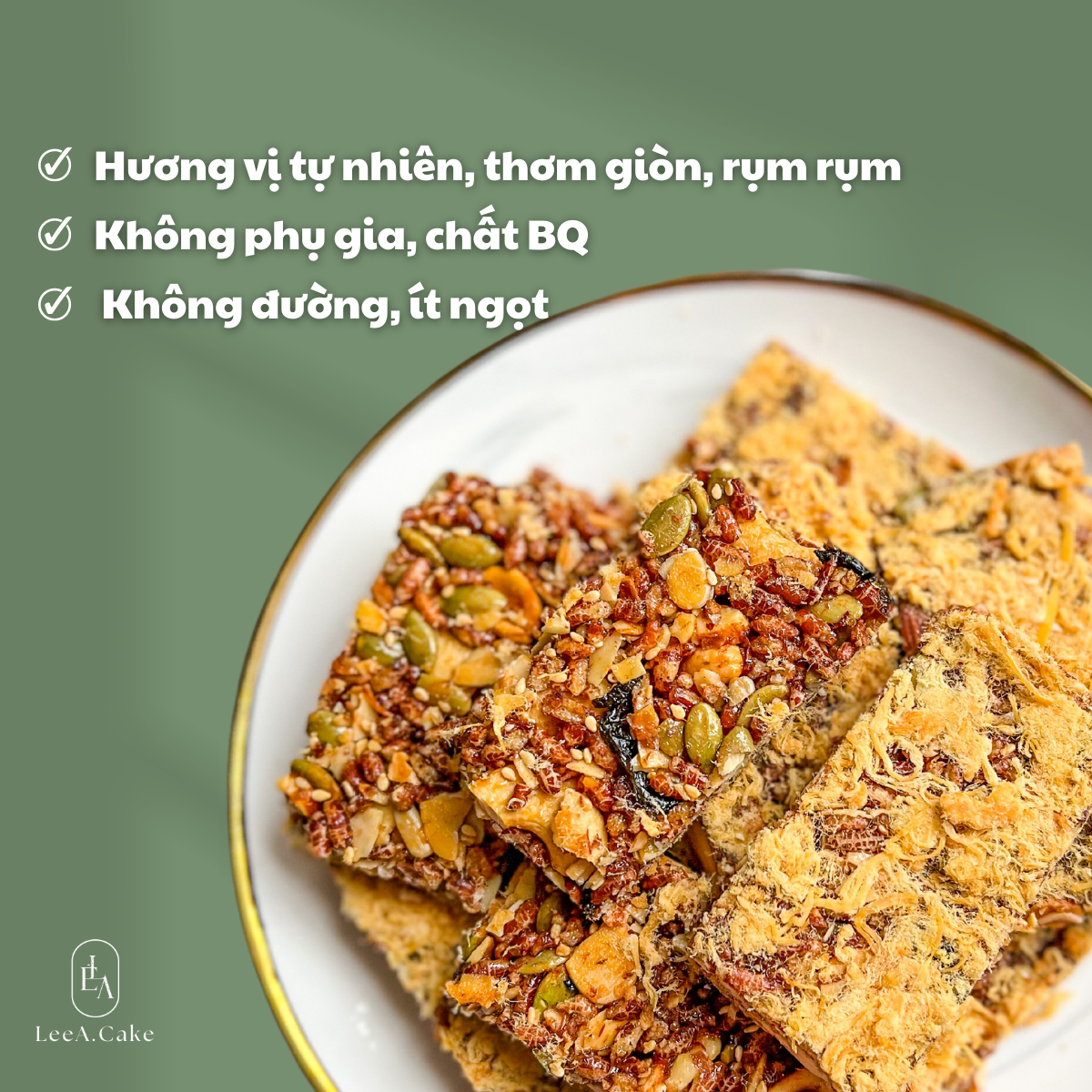  Thanh Gạo Lứt Ngũ Cốc Chà Bông TT ( Túi Zip 8 Thanh ) 
