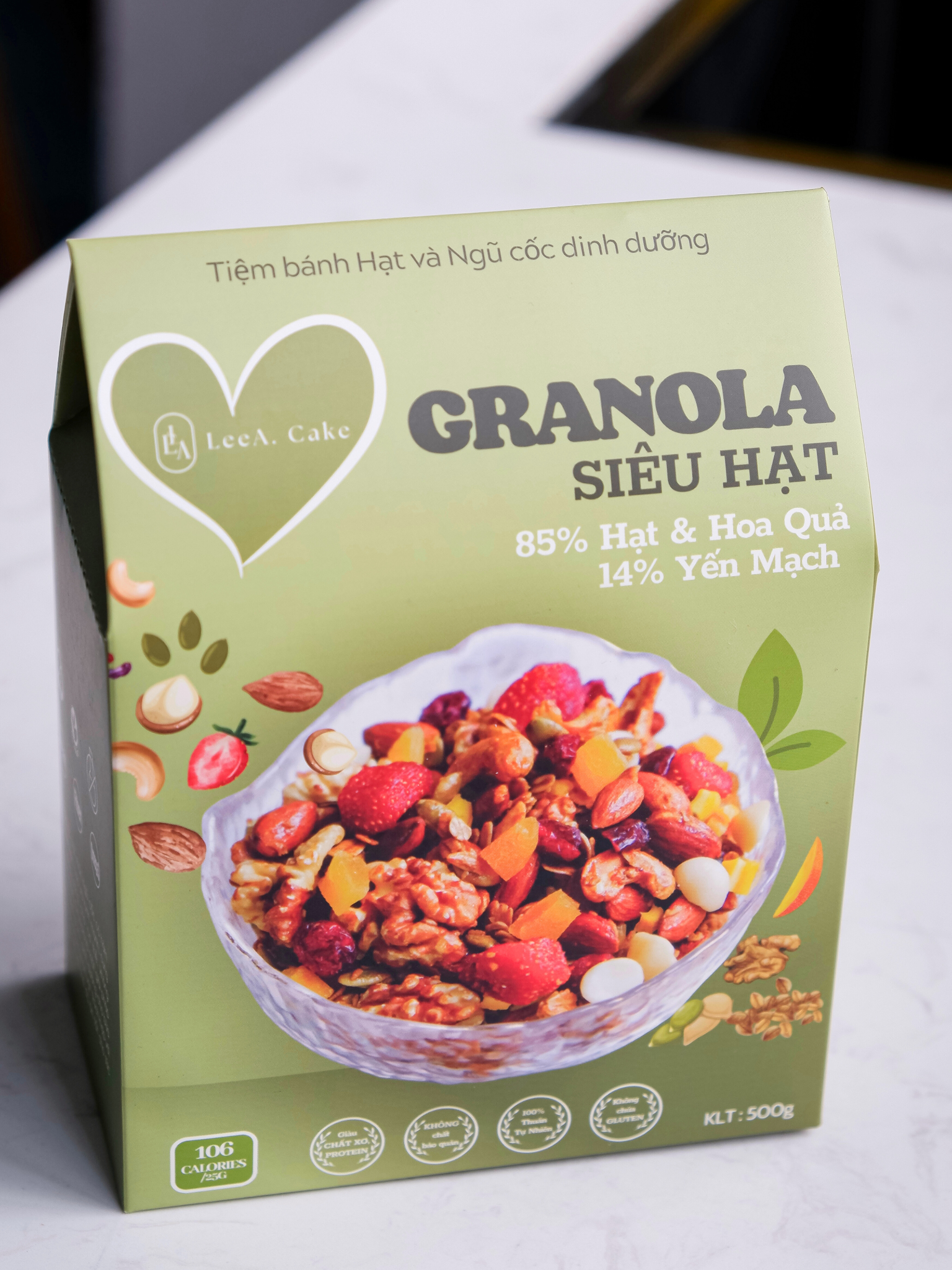  Granola Siêu Hạt Vị Mật Ong ( Hộp 500g ) 