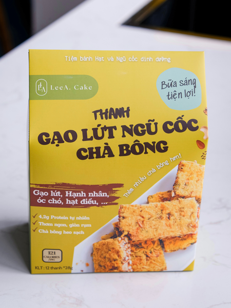  Thanh Gạo Lứt Ngũ Cốc Chà Bông TT ( Hộp 12 thanh ) 