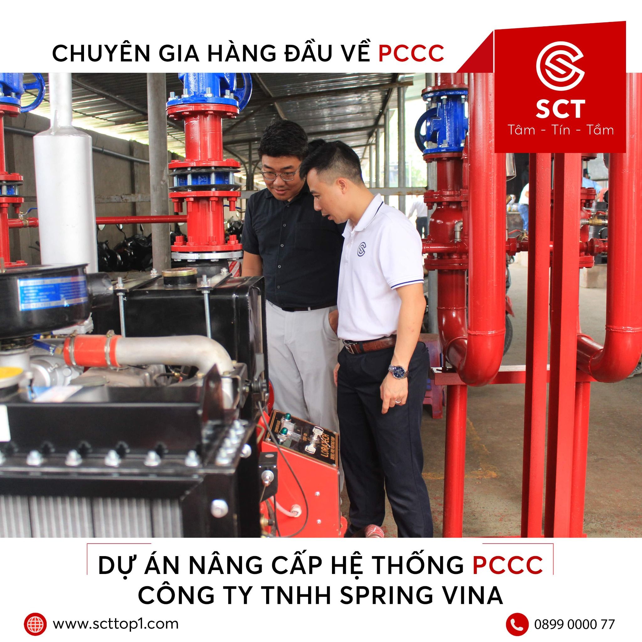 DỰ ÁN PCCC NHÀ MÁY SPRING VINA – CÔNG TY TNHH ĐẦU TƯ SCT HOLDINGS