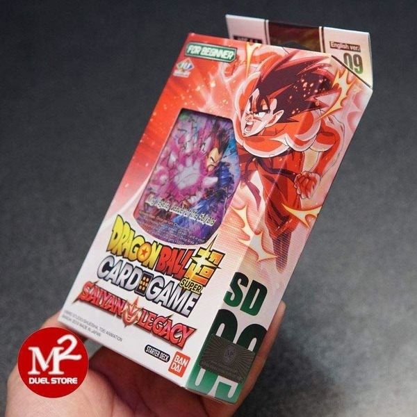 Hộp thẻ bài Dragon Ball Super SD09 Saiyan Legacy - Starter Deck - Chính hãng Bandai
