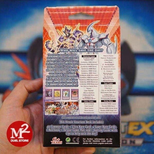 Hộp thẻ bài Yugioh Hero Strike Structure Deck - Chính hãng Konami