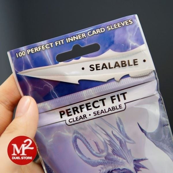 Bọc bài Standard Size Perfect Fit Sealable Sleeves - CLEAR Trong suốt - Chính hãng Dragon Shield