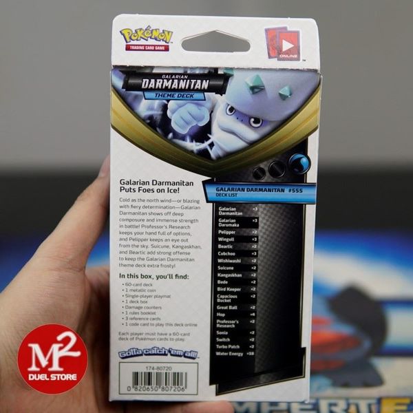 Hộp thẻ bài Pokemon SWORD & SHIELD Darkness Ablaze - Galarian Darmanitan - Theme Deck - Chính hãng Nintendo