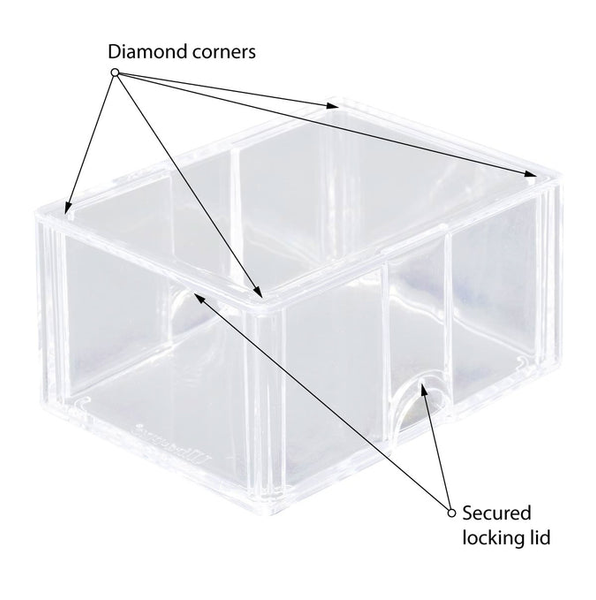 Hộp đựng bài Diamond Corner 100+ Card Storage Box - Chính hãng Ultra Pro