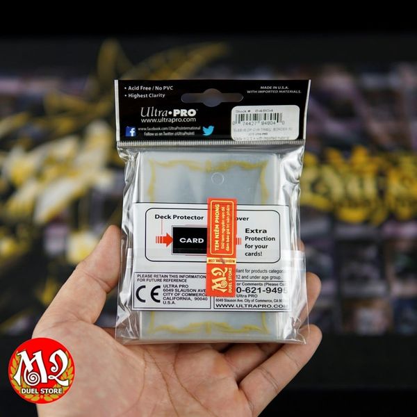 Bọc bài Cover size Borders: Gold Tribal Card Sleeves - Chính hãng Ultra Pro
