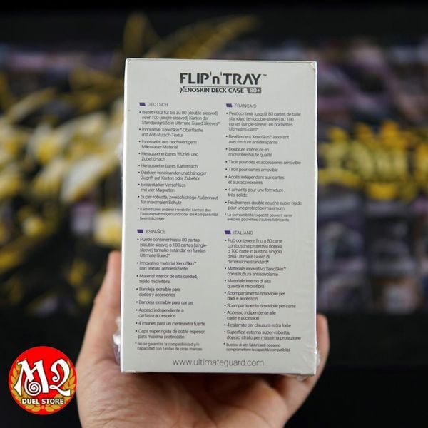 Hộp đựng bài Flip'n'Tray 80+ XenoSkin™ Deck case - Chính hãng Ultimate Guard