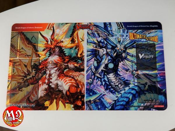 Bàn đấu bài Vanguard Zeroth Dragon Drachma and Megiddo Game Mat - Chính hãng Bushiroad