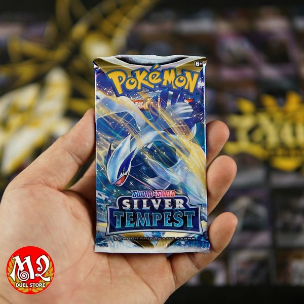 Gói thẻ bài Pokemon Sword & Shield SILVER TEMPEST - Booster Pack - Chính hãng Nintendo