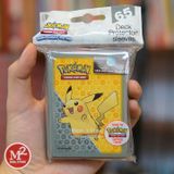 Bọc bài Standard size Pokemon Pikachu Grey Sleeves - Chính hãng Ultra Pro
