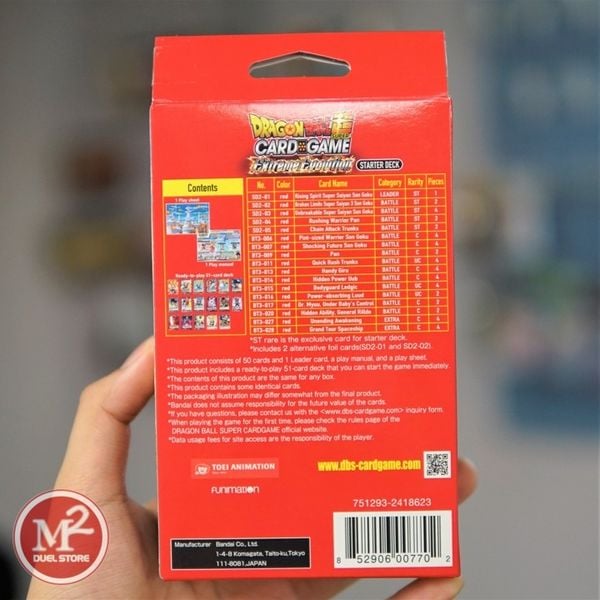 Hộp thẻ bài Dragon Ball Super SD02 Extreme Evolution - Starter Deck - Chính hãng Bandai