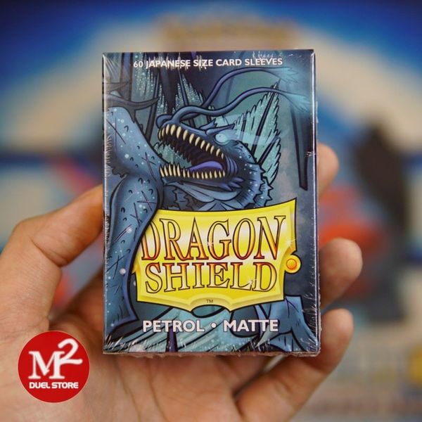 Bọc bài Japanese size Matte Sleeves - Petrol - Xanh nhớt - Chính hãng Dragon Shield