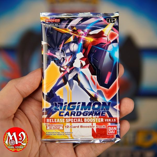 Gói thẻ bài Digimon Card Game VER.1.0 Booster Pack - Chính hãng Bandai