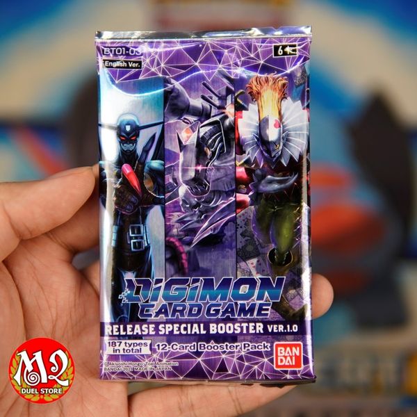 Gói thẻ bài Digimon Card Game VER.1.0 Booster Pack - Chính hãng Bandai