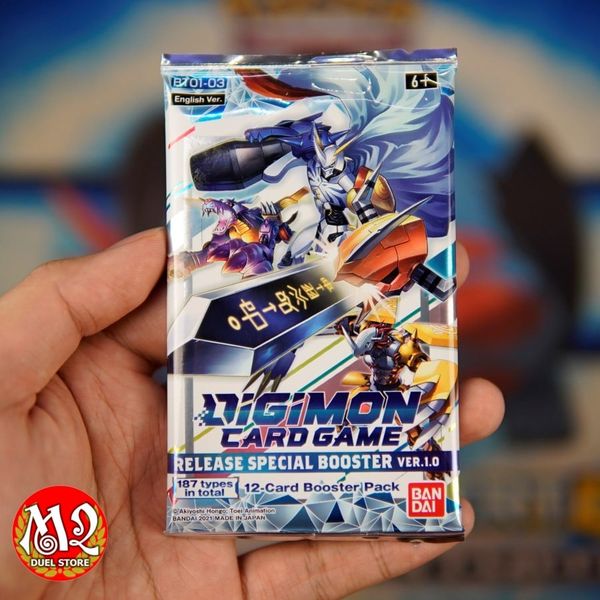 Gói thẻ bài Digimon Card Game VER.1.0 Booster Pack - Chính hãng Bandai