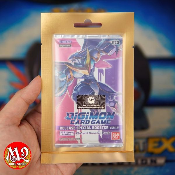 Gói thẻ bài Digimon Card Game VER.1.5 Booster Pack - Chính hãng Bandai