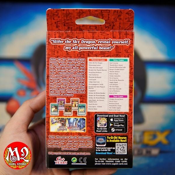 Hộp thẻ bài Yugioh Egyptian God Deck: Slifer the Sky Dragon Structure Deck - Chính hãng Konami