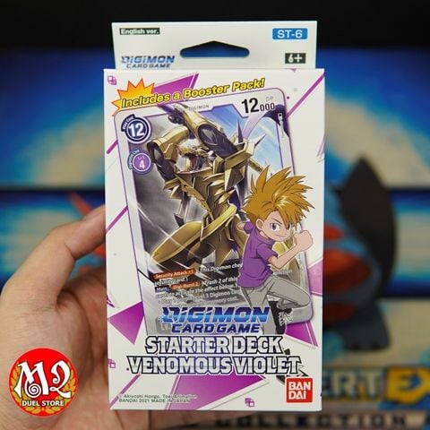 Hộp thẻ bài Digimon Card Game VENOMOUS VIOLET Starter Deck - Chính hãng Bandai