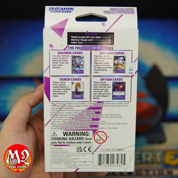 Hộp thẻ bài Digimon Card Game VENOMOUS VIOLET Starter Deck - Chính hãng Bandai