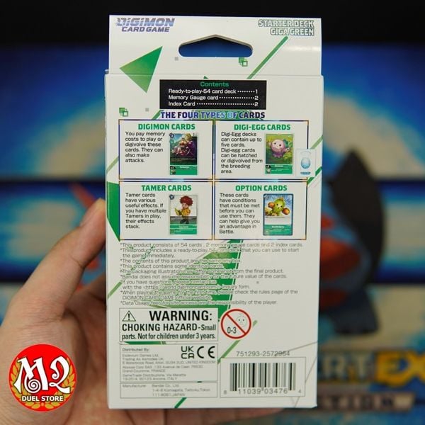 Hộp thẻ bài Digimon Card Game GIGA GREEN Starter Deck - Chính hãng Bandai