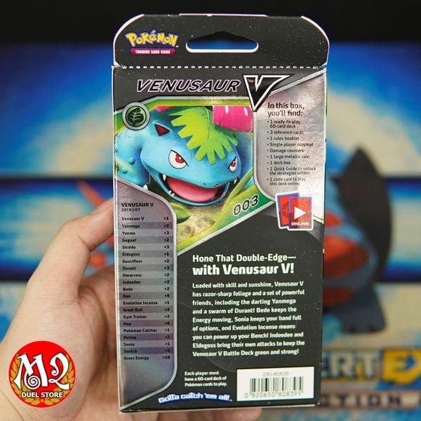 Hộp thẻ bài Pokemon Venusaur - V Battle Deck - Chính hãng Nintendo