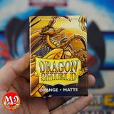 Bọc bài Japanese size Matte Sleeves - Orange - Màu cam - Chính hãng Dragon Shield