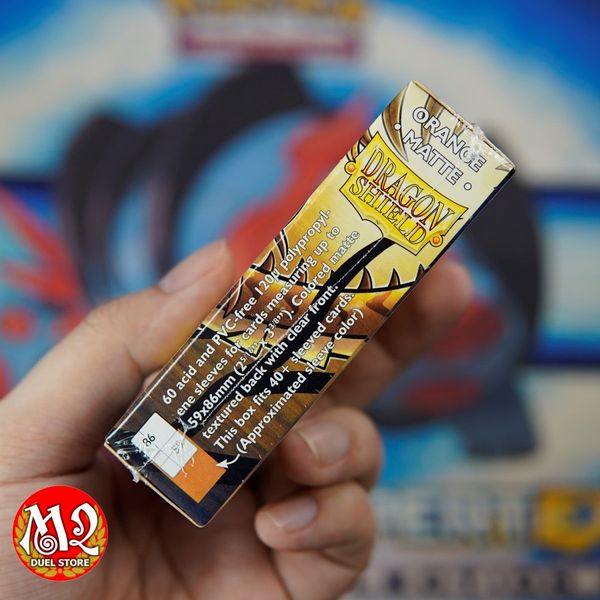 Bọc bài Japanese size Matte Sleeves - Orange - Màu cam - Chính hãng Dragon Shield