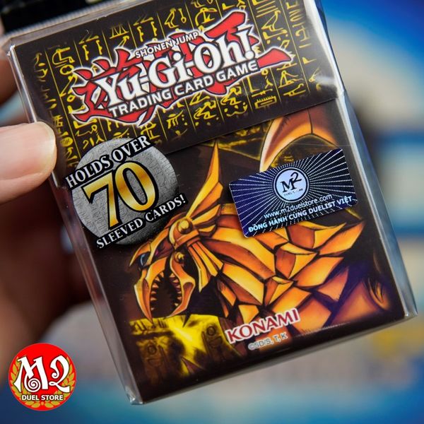Hộp đựng bài Yugioh Egyptian God Slifer, Obelisk, & Ra Card Case - Chính hãng Konami