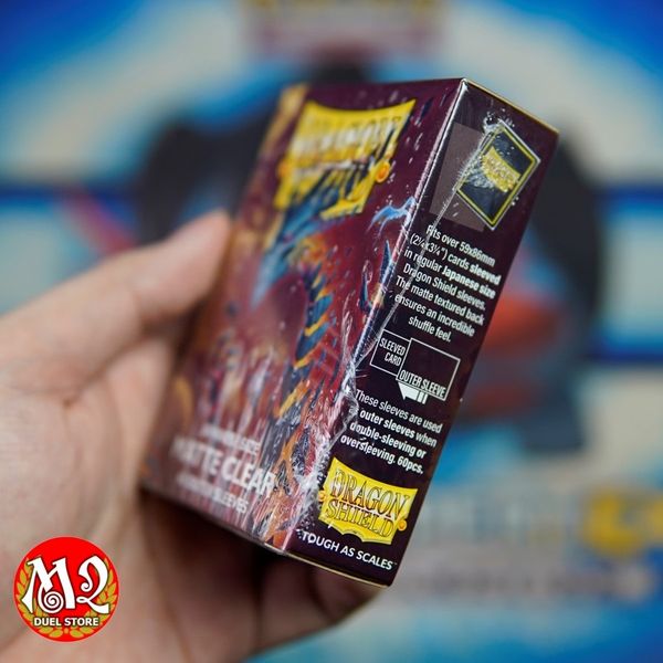 Bọc bài Japanese Size Matte Outer Sleeve - Clear - Trong suốt - Chính Hãng Dragon Shield