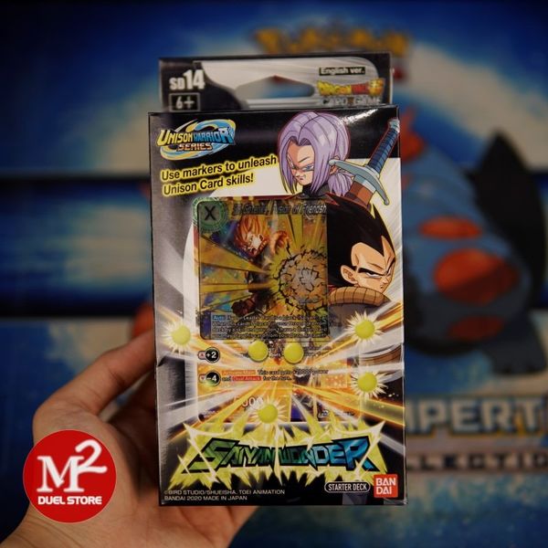 Hộp thẻ bài Dragon Ball Super: SD14 Saiyan Wonder - Unison Warrior Series - Starter Deck - Chính hãng Bandai
