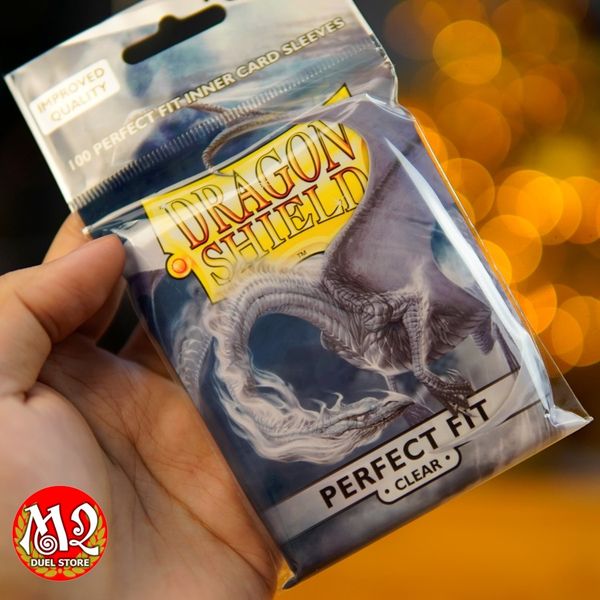 Bọc bài Standard Size Perfect Fit Clear Inner Sleeves - Trong suốt - Chính hãng Dragon Shield