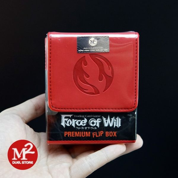 Hộp đựng bài Force of Will Flame Magic Stone Premium Flip Card Case - Chính hãng Ultra Pro (Xả kho - Hàng lỗi)