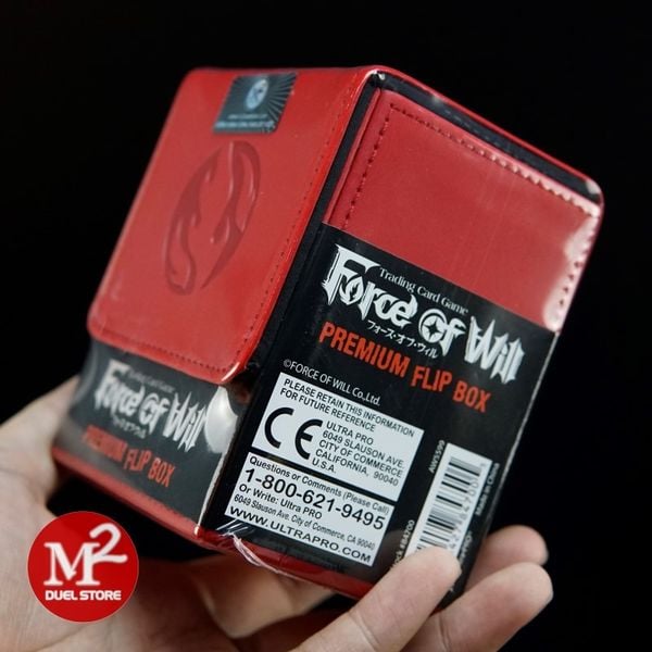 Hộp đựng bài Force of Will Flame Magic Stone Premium Flip Card Case - Chính hãng Ultra Pro (Xả kho - Hàng lỗi)