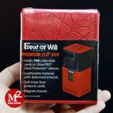 Hộp đựng bài Force of Will Flame Magic Stone Premium Flip Card Case - Chính hãng Ultra Pro (Xả kho - Hàng lỗi)