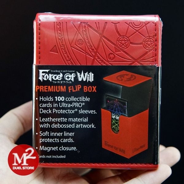 Hộp đựng bài Force of Will Flame Magic Stone Premium Flip Card Case - Chính hãng Ultra Pro (Xả kho - Hàng lỗi)
