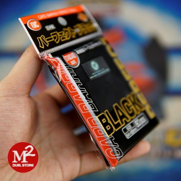 Bọc bài Standard Size Card Barrier Perfect Black Sleeves - Màu đen - Chính hãng KMC