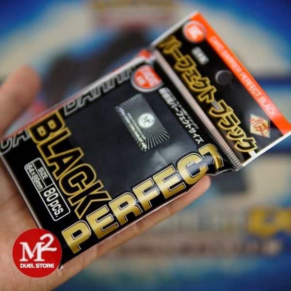 Bọc bài Standard Size Card Barrier Perfect Black Sleeves - Màu đen - Chính hãng KMC