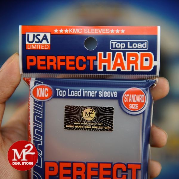 Bọc bài Standard Size Card Perfect Fit HARD Sleeves - Trong suốt - Chính hãng KMC