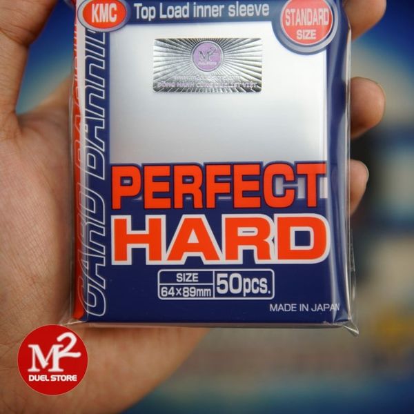 Bọc bài Standard Size Card Perfect Fit HARD Sleeves - Trong suốt - Chính hãng KMC