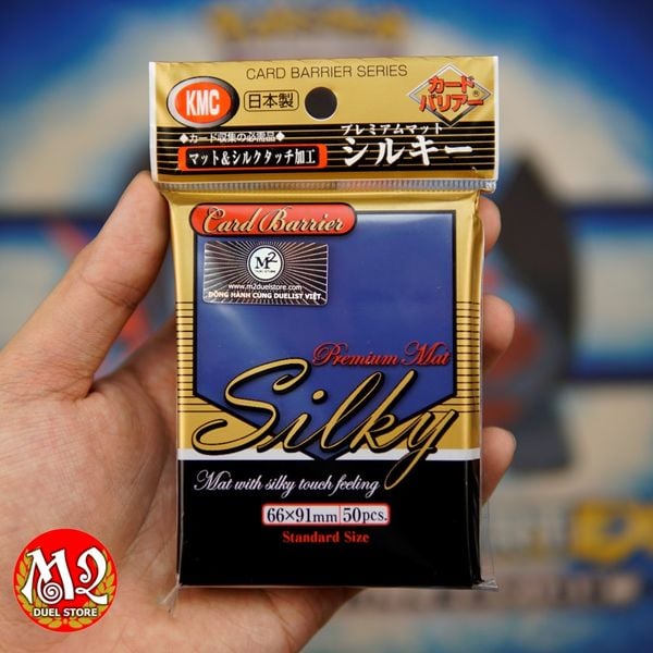 Bọc bài Standard Size Premium Mat Silky Sleeves - Xanh dương - Chính hãng KMC