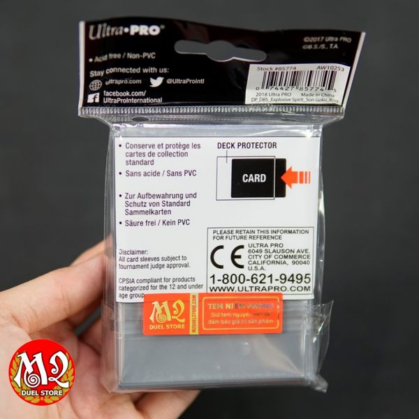 Bọc bài Standard Size Dragon Ball Super Explosive Spirit Son Goku Sleeves - Chính hãng Ultra Pro