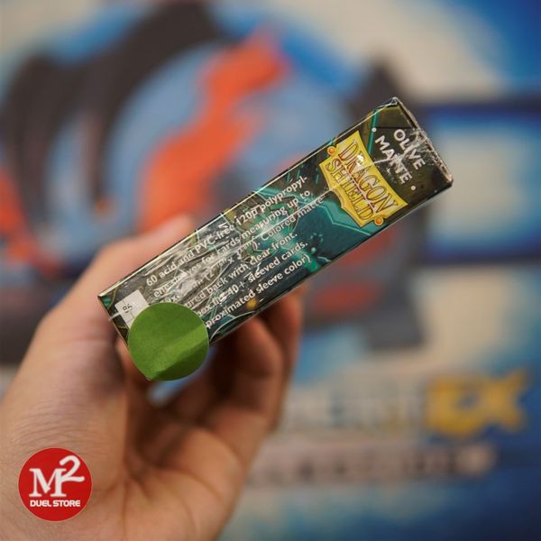 Bọc bài Japanese size Matte Sleeves - Olive - Xanh Ô-liu - Chính hãng Dragon Shield